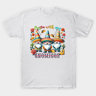 Fiesta With My Gnomie Cinco de Mayo Gnomigos Mexican Gnomie T-Shirt